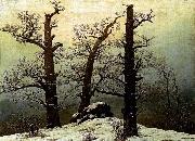 Caspar David Friedrich Dolmen in the Snow oil painting reproduction